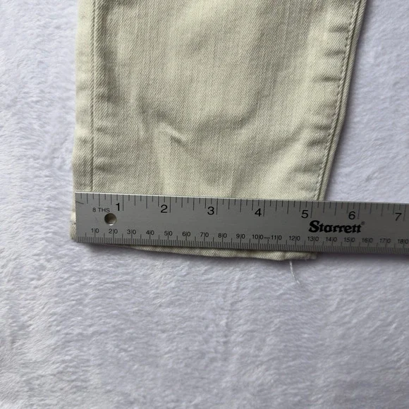 American Eagle Jeans Womens 14 White Hi-Rise Jegging Distressed Denim Stretch - Picture 6 of 14